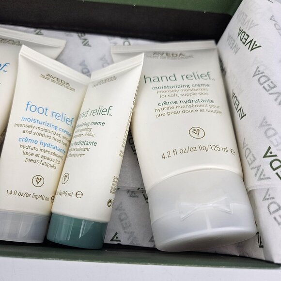 Aveda X Iris Van Herpen Hand Foot Relief 4pc Gift Set Moisturizing Creme - Picture 4 of 15